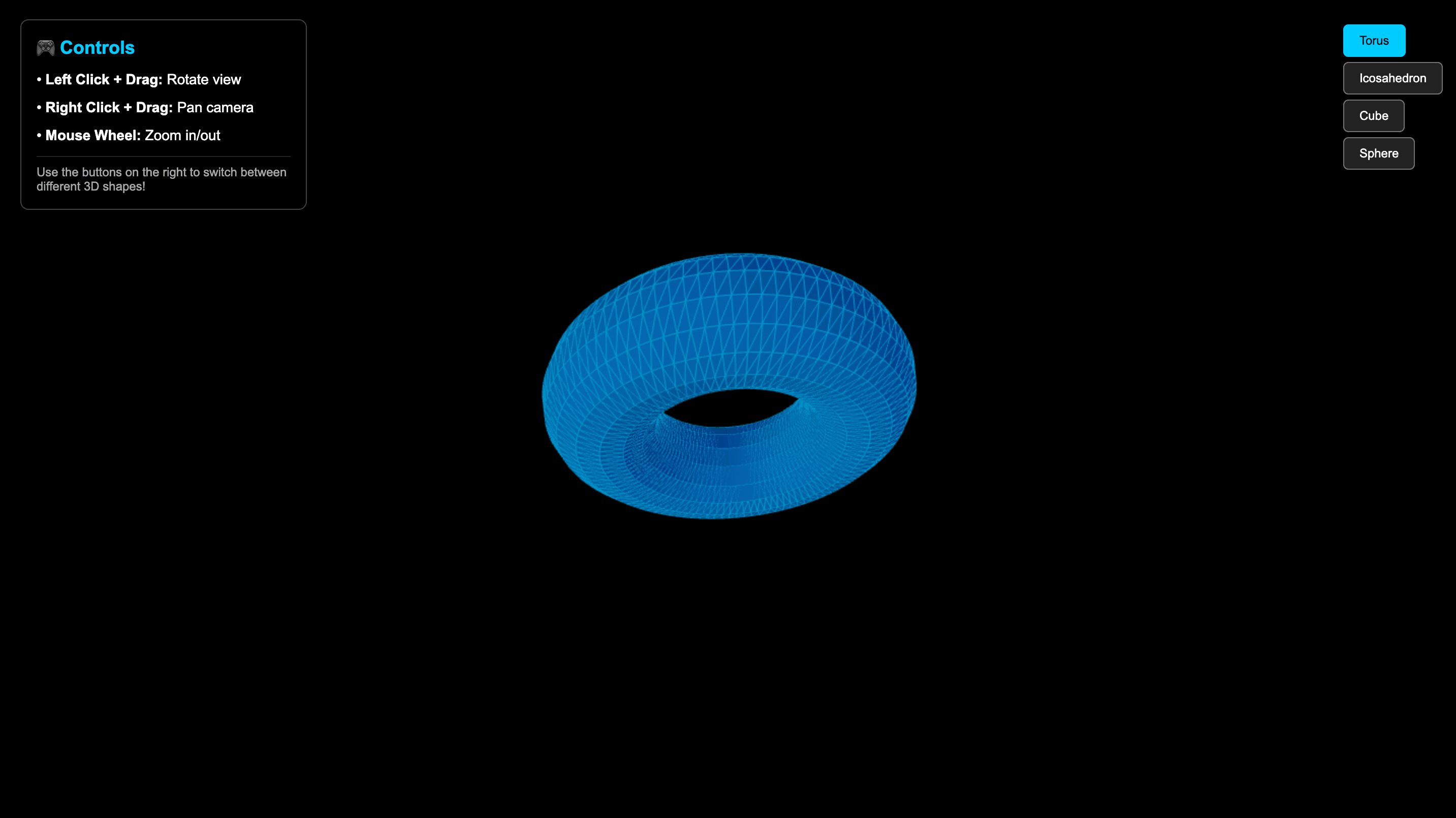 Interactive 3D Geometry Viewer project cover